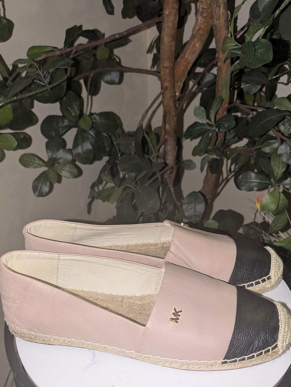 MICHAEL Michael Kors Pink and Black Espadrille Flats